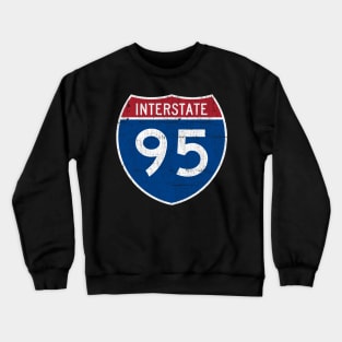 I-95 -- Vintage Look Design Crewneck Sweatshirt